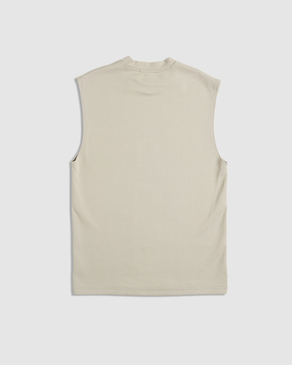 SLEEVELESS TEE TAUPE