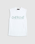 SLEEVELESS TEE OFFWHITE