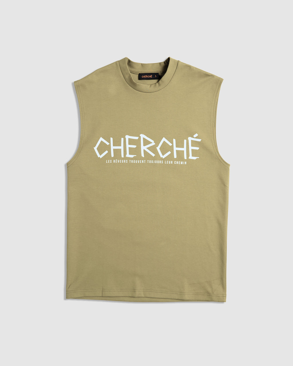 SLEEVELESS TEE OLIVE